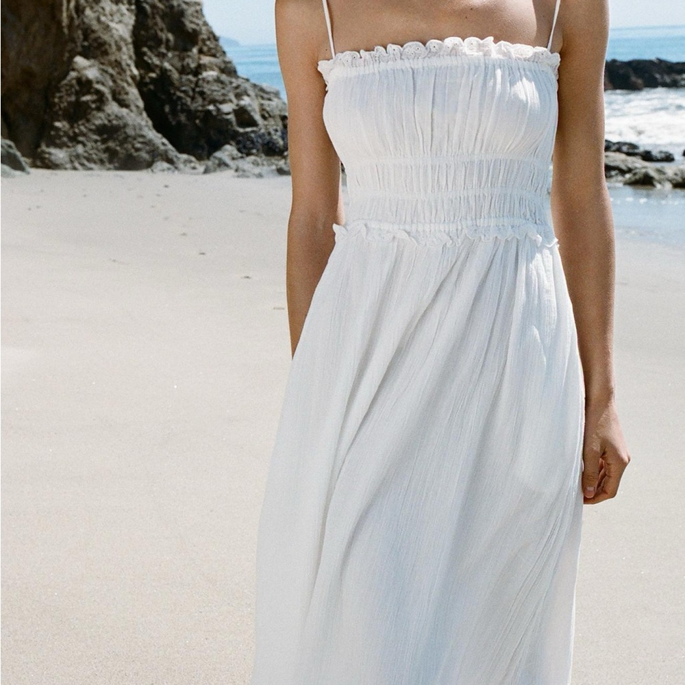 Zara White Maxi Dress